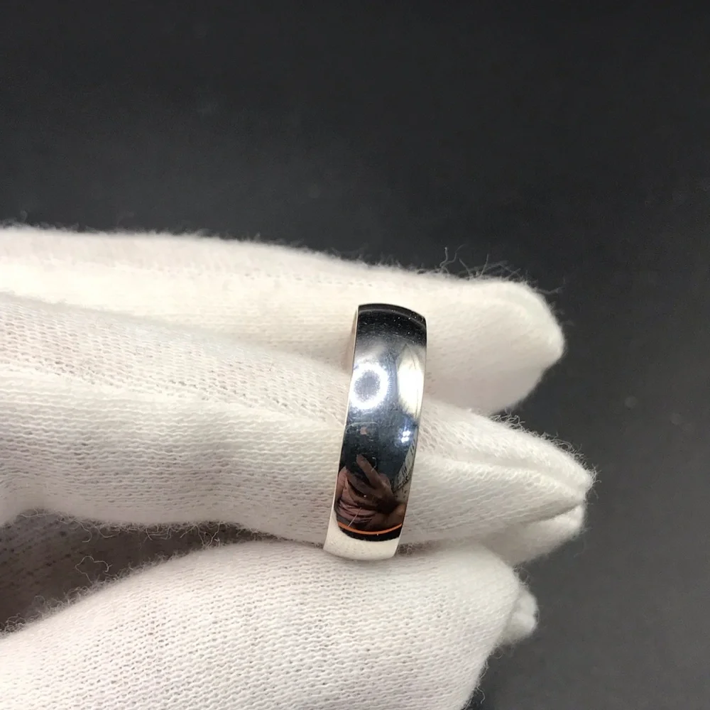 925 Sterling Silver wedding Band Ring size 10 - Picture 5 of 13